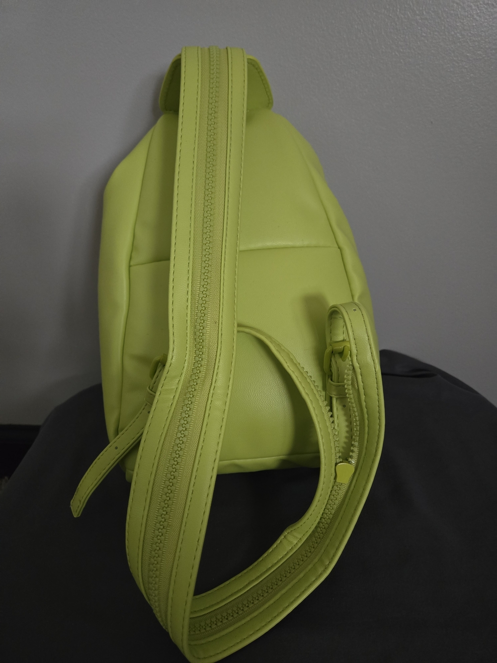 Steve Madden Neon Yellow Sling Backpack - Picture 3 of 6